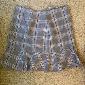 Loft plaid skirt